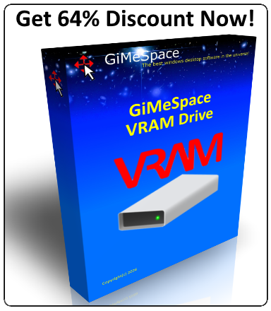 Get 64% discount on VRAM Drive